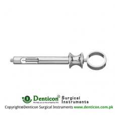 Dental Aspirating Syringe Brass - Chrome Plated